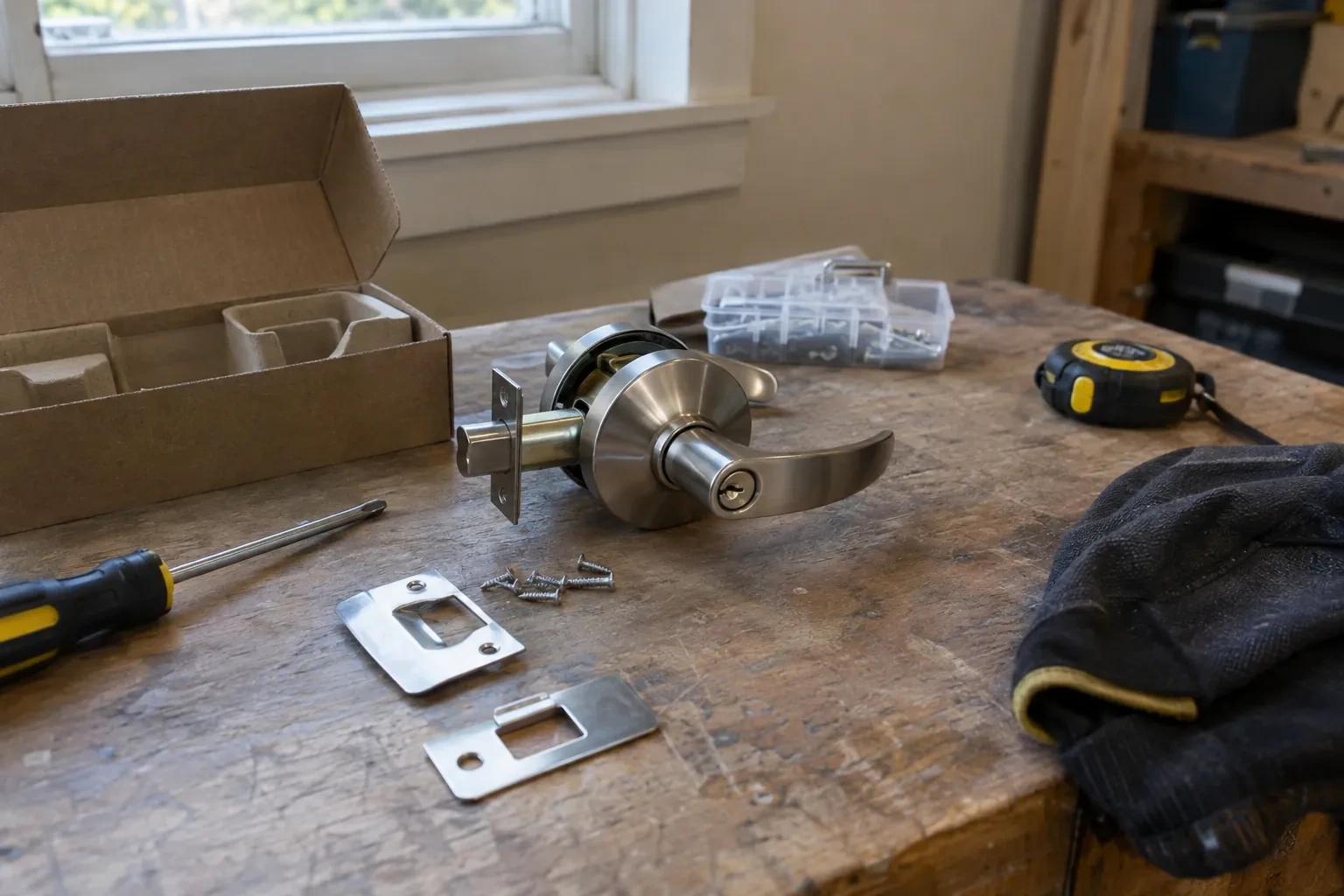 Illustrative locksmith scene; not an actual job
